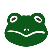 อิโมจิไลน์ Kawaii frog emoji