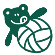 อิโมจิไลน์ Volleyball frogs