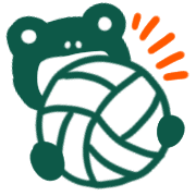 อิโมจิไลน์ Volleyball frogs