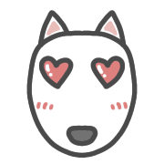 อิโมจิไลน์ Bull Terrier from DLB-EMOJI-