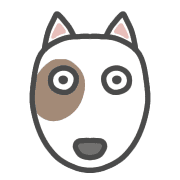 อิโมจิไลน์ Bull Terrier from DLB-EMOJI-