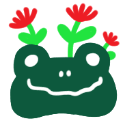 อิโมจิไลน์ Frogs,flowers,plants:frames