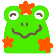 อิโมจิไลน์ Frogs,flowers,plants:frames