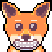 อิโมจิไลน์ Fox Pixel Art Emotions (Version 2)