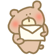 อิโมจิไลน์ Lovely cute bear everyday useful kawaii