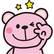 Pink Pink bear Emoji 2