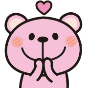 Pink Pink bear Emoji 2 รูปที่ 14