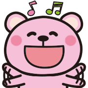 Pink Pink bear Emoji 2 รูปที่ 17