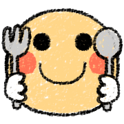 อิโมจิไลน์ Cute Smile Crayon Simple Emoji