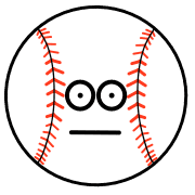 อิโมจิไลน์ I Love baseball Emoji