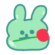 อิโมจิไลน์ slime rabbit poto emoji