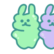 อิโมจิไลน์ slime rabbit poto emoji