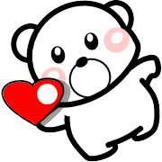 อิโมจิไลน์ Everyday fun white bear(Emoji)