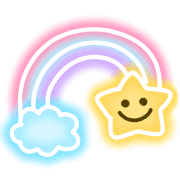 อิโมจิไลน์ kawaii neon emoji