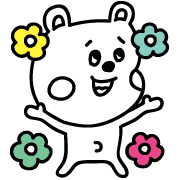 อิโมจิไลน์ noamaman bear emoji celebration