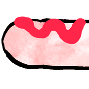 อิโมจิไลน์ Food Stretch Emoji