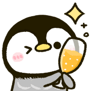 อิโมจิไลน์ penpen penguin congratulation