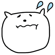 อิโมจิไลน์ Doodle cat emoji.