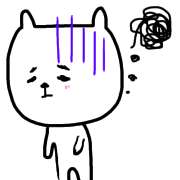 อิโมจิไลน์ Doodle cat emoji.