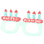 อิโมจิไลน์ Pastel Emoji birthday