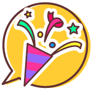 อิโมจิไลน์ Colorful markup balloon Emoji