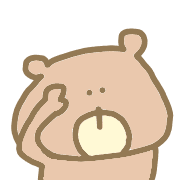 อิโมจิไลน์ Happy bear kawaii useful celebration