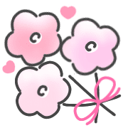 อิโมจิไลน์ Pink x Heart Sweet & Lovely Emoji