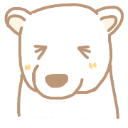 อิโมจิไลน์ White cute white bear vol.2 emoji