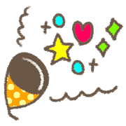 อิโมจิไลน์ cute! Celebration emoji