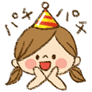 อิโมจิไลน์ Kawashufu [celebration]Emoji