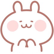 อิโมจิไลน์ Simple Kawaii Usagi Pastel Color Emoji