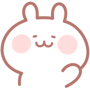 อิโมจิไลน์ Simple Kawaii Usagi Pastel Color Emoji