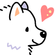Samoyed dog's face รูปที่ 6