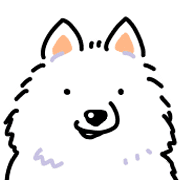 Samoyed dog's face รูปที่ 14