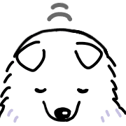 Samoyed dog's face รูปที่ 16