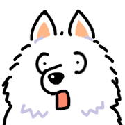 Samoyed dog's face รูปที่ 18