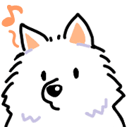 Samoyed dog's face รูปที่ 22