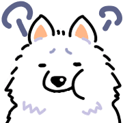 Samoyed dog's face รูปที่ 36