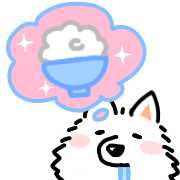 Samoyed dog's face รูปที่ 38