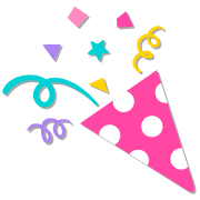 อิโมจิไลน์ Pastel Animals Emoji of celebration