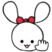 อิโมจิไลน์ Cute rabbit that makes you feel kind