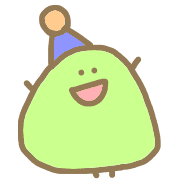อิโมจิไลน์ Happy lovely kawai cute bean celebration