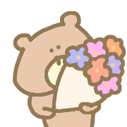 อิโมจิไลน์ Happy lovely kawai cute bean celebration