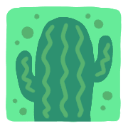 อิโมจิไลน์ Cactus,plants frames!