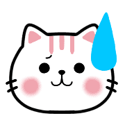 อิโมจิไลน์ Cute Cat Nekunya Simple Emotions Emoji
