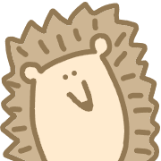 อิโมจิไลน์ kawaii hedgehog everyday useful emoji