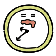 อิโมจิไลน์ Cute clock Emoji