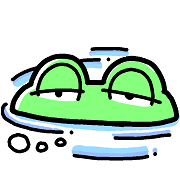 อิโมจิไลน์ Summer Emoji of tadpole brothers