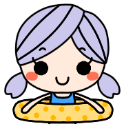 อิโมจิไลน์ Cute Pgtails Hair GIRL Summer Pop Emoji