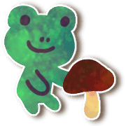 อิโมจิไลน์ Autumn frog,daily use emoji